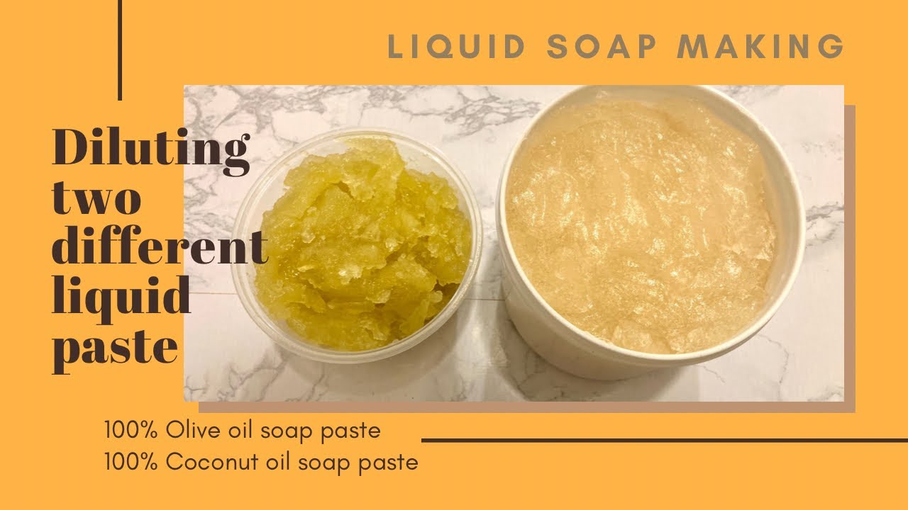 Diluting Liquid Soap Paste - using two different soap paste (Reupload)