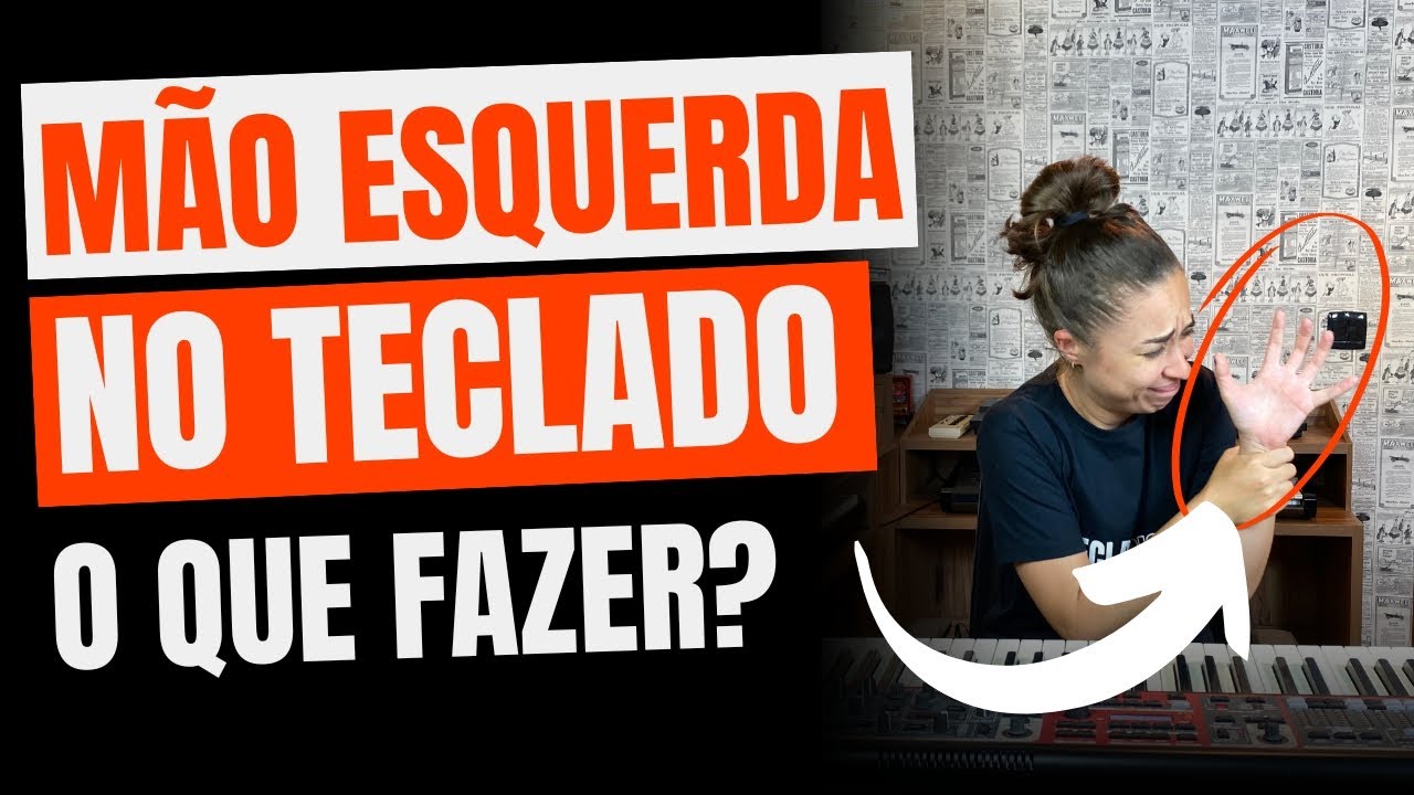 O que fazer com a mão esquerda no teclado?