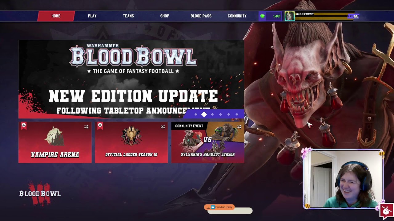 Teaching first time players how to play Blood Bowl!