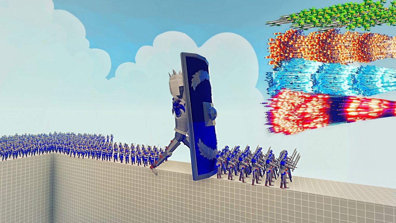 *NEW* GIANT DEFLECTOR + 100x KNIGHT vs EVERY GOD - Totally Accurate Battle Simulator TABS