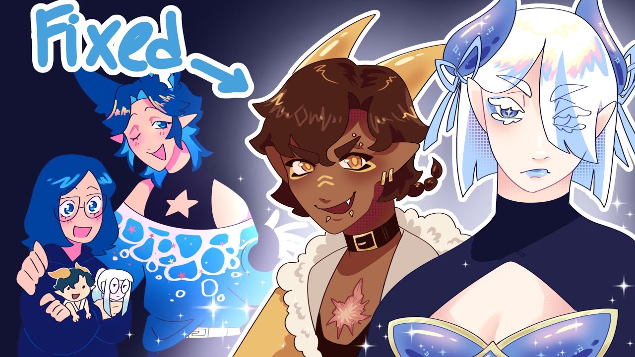 I Gave my Old Characters a Much Needed Glow Up!