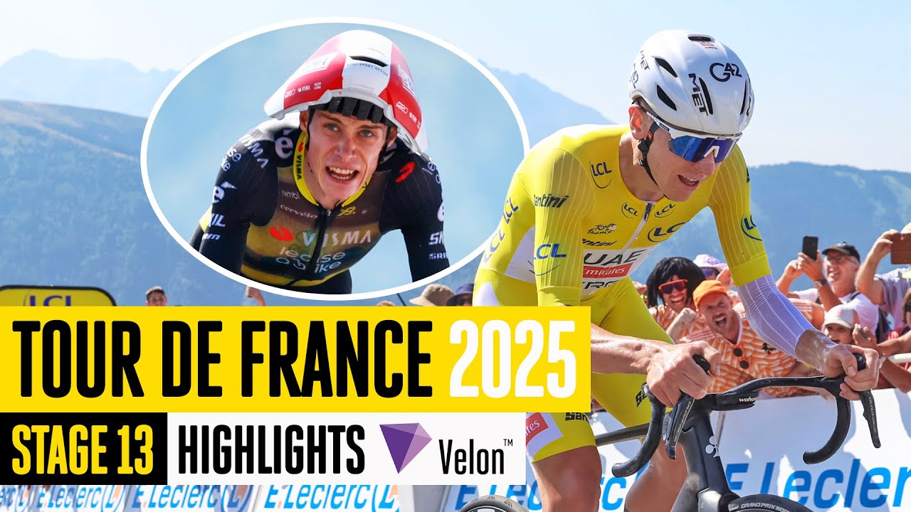A brutal mountain TT 🚀 Tour de France 2025 Stage 13 Highlights