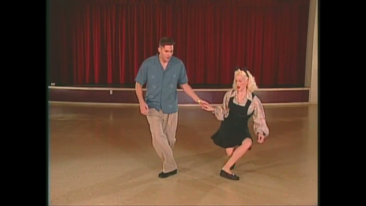 How to swing dance - Lindy hop - Hollywood style - Erik & Sylvia - from VHS