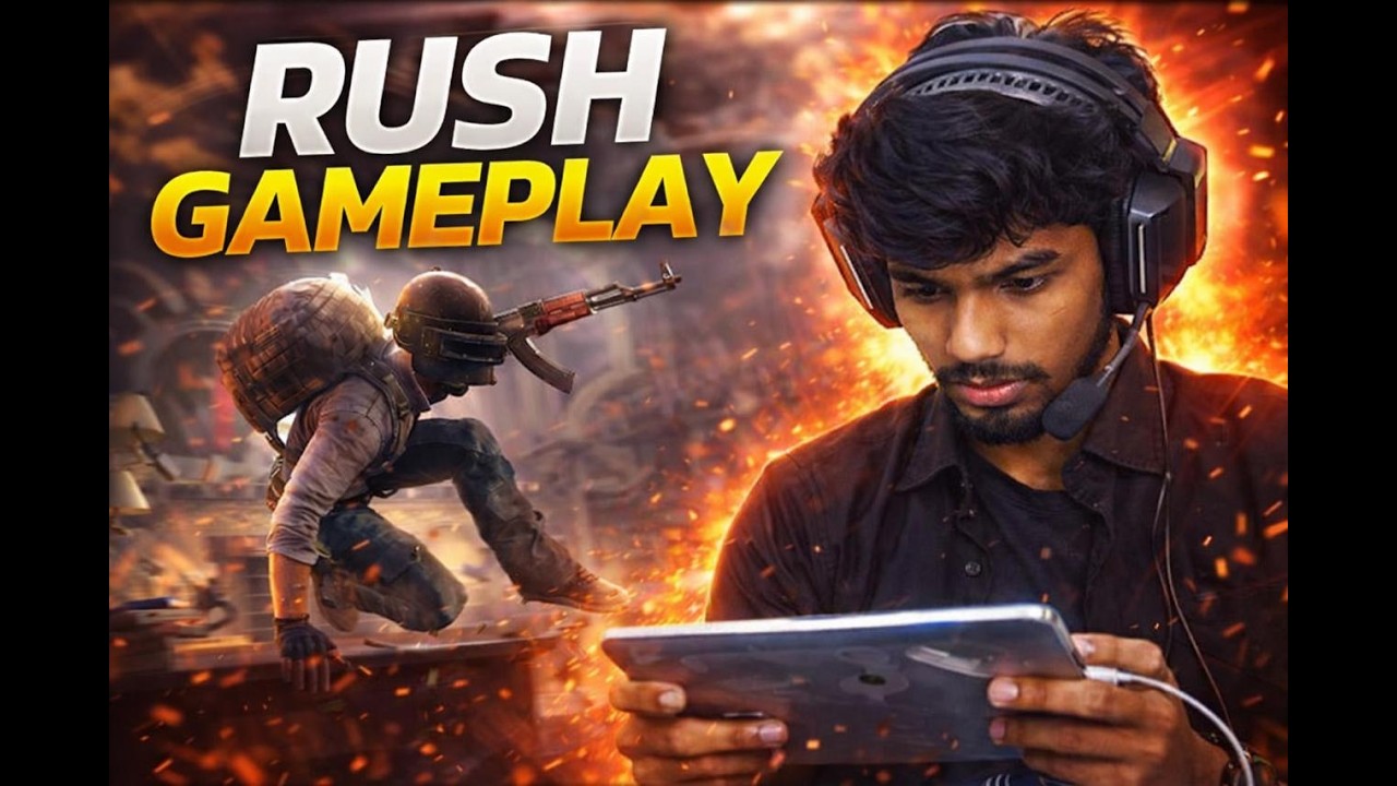 Rush gameply #bgmi #shortsfeed #1v1 #1million