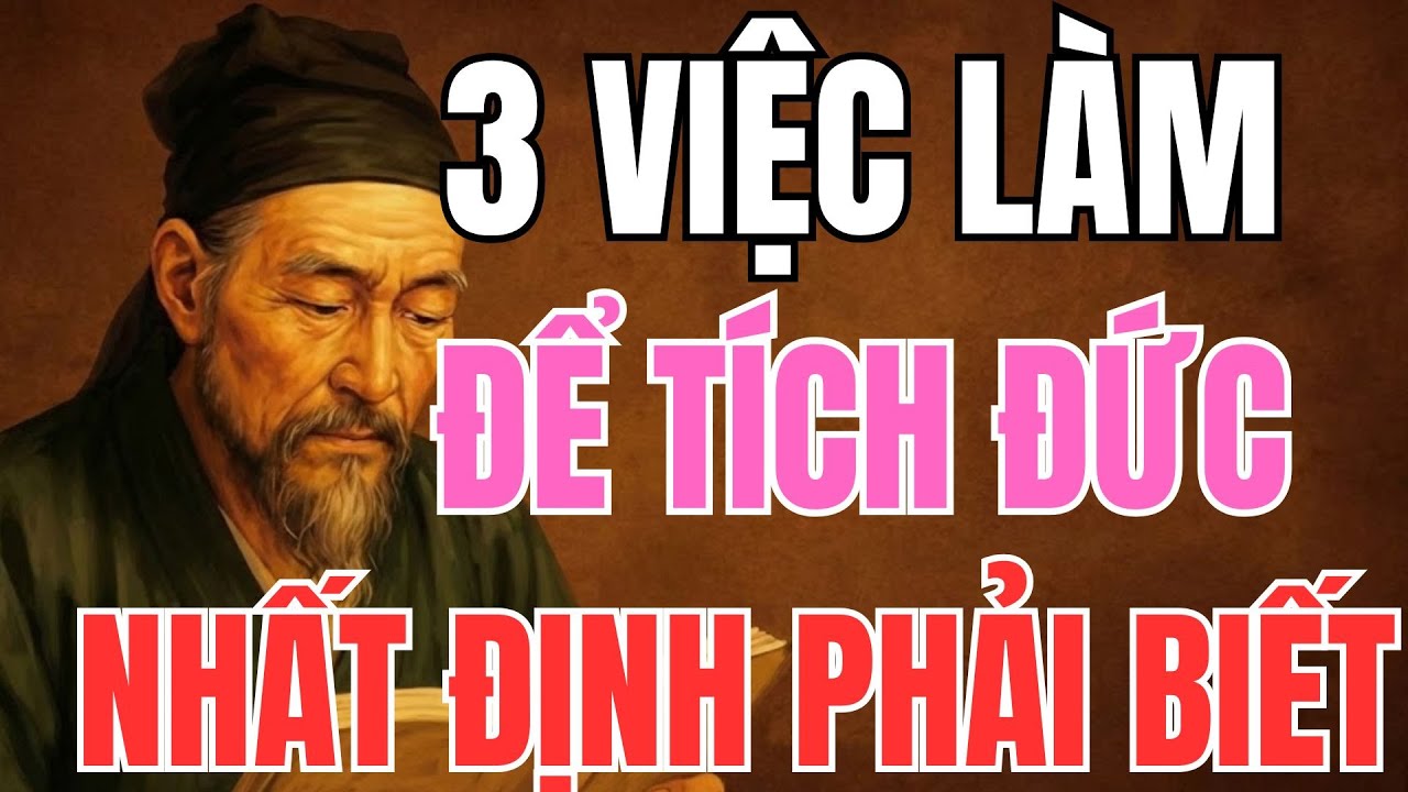 CỔ NHÂN DẠY: 3 VIỆC LÀM TÍCH PHÚC LỚN NHẤT - LÀM NGƯỜI THÌ PHẢI BIẾT TÍCH ĐỨC | KÝ SỰ CỔ NHÂN