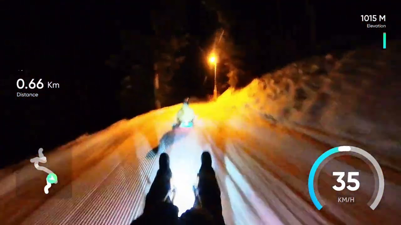 Nachtrodeln am Hexenritt in Söll (19.01.2024) - 1. Abfahrt