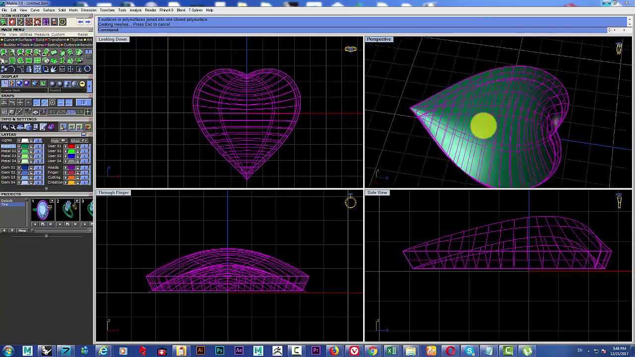 Matrix Basic How to using Loft Scale and duplicate border