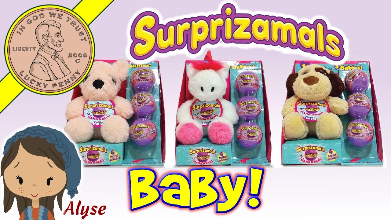 Mama & Baby Special Edition Surprizamals! - Exclusive Cuties - 4 Plush Toys!