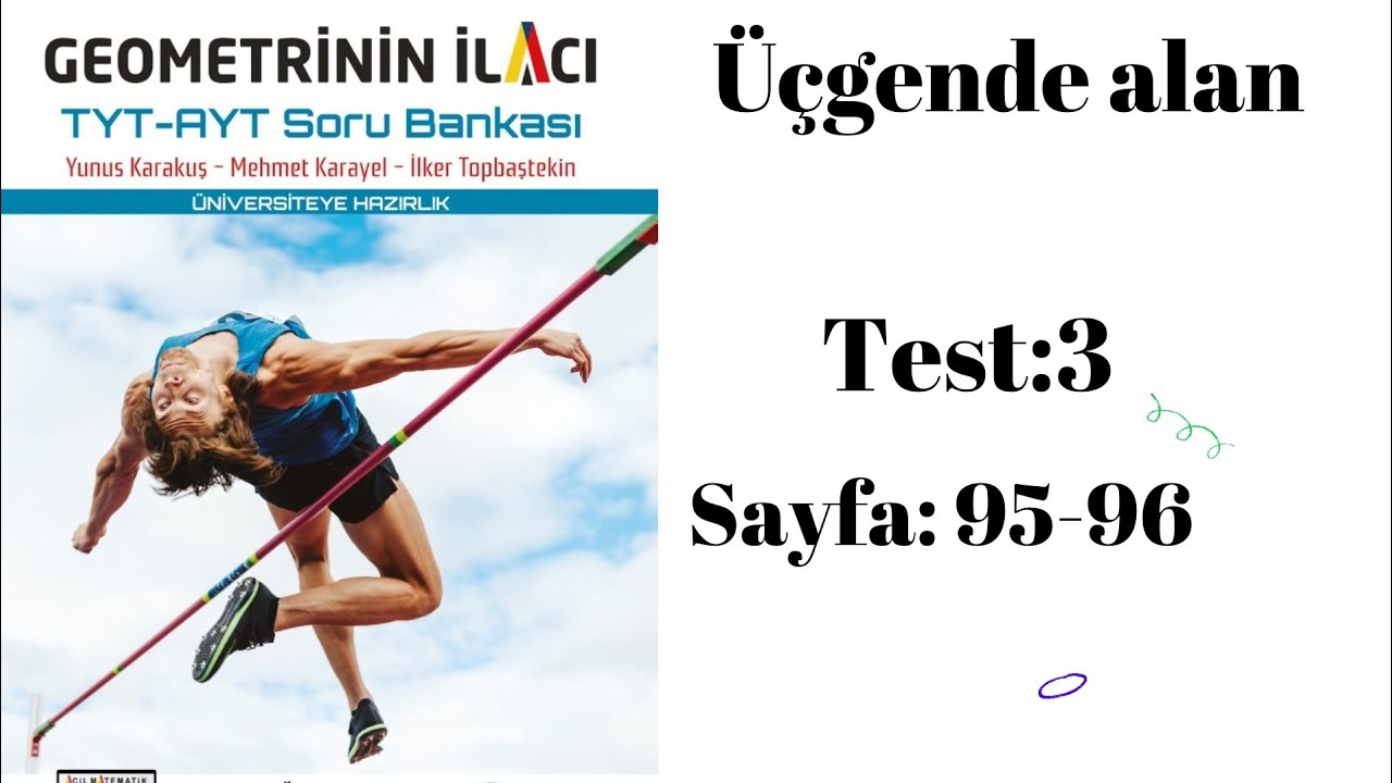 ACİL YAYINLARI GEOMETRİNİN İLACI TYT AYT SORU BANKASI ūcgende alan test 3