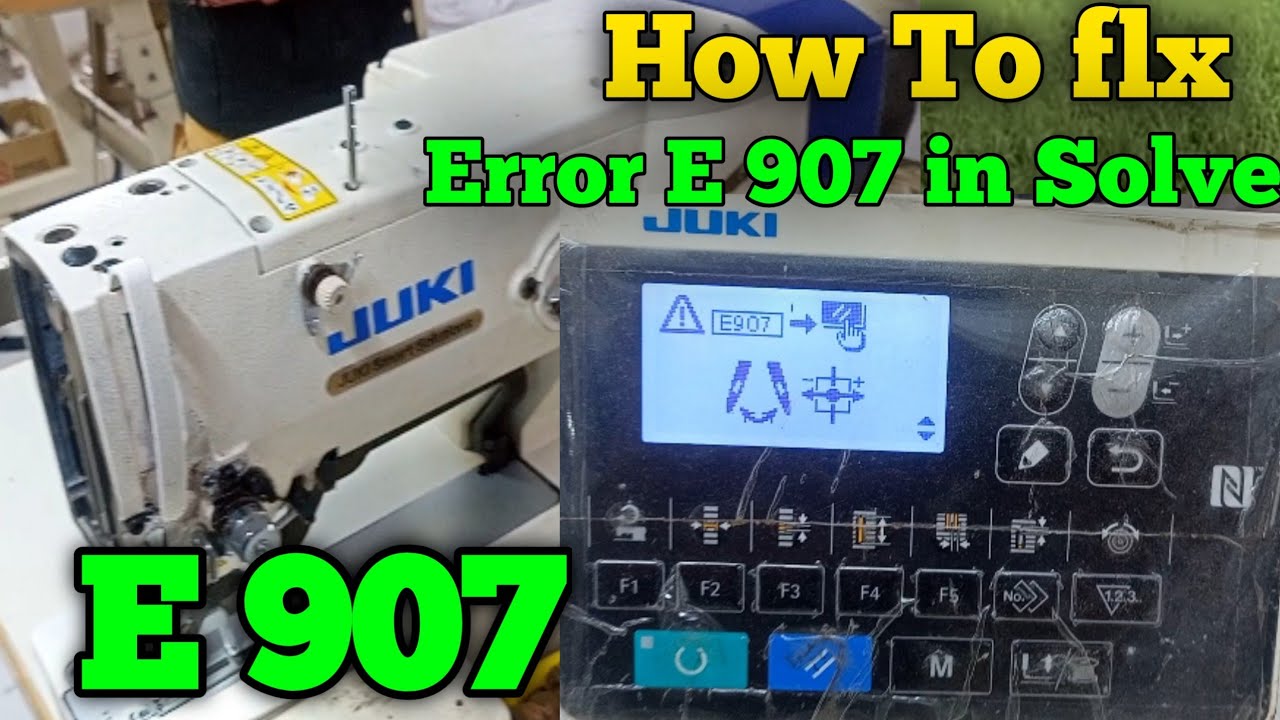 Juki Hole machine auto LBH-1790AN Error E 907 in remove Solve