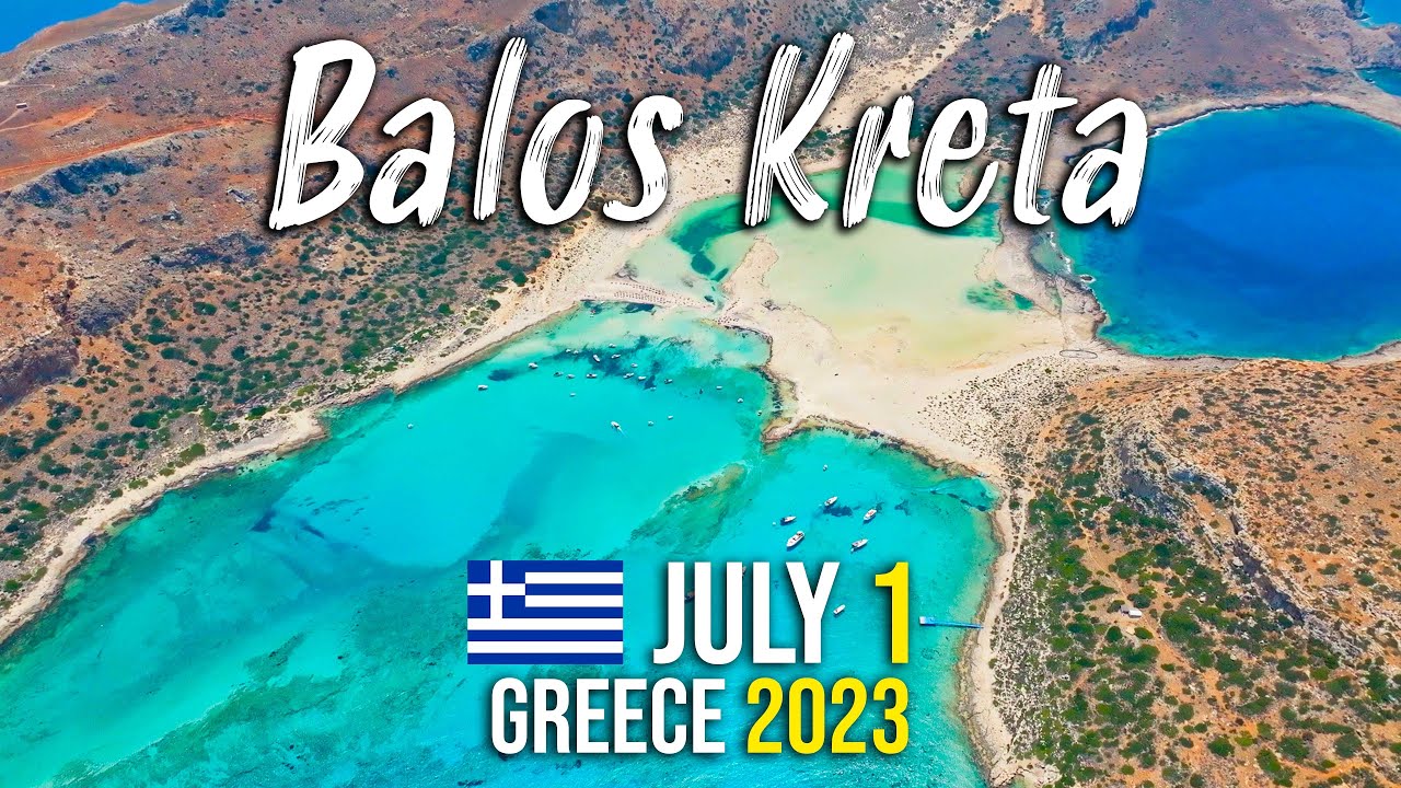 Balos Beach, Crete, walking tour 4k, Drone shots, Kreta, Greece 2023