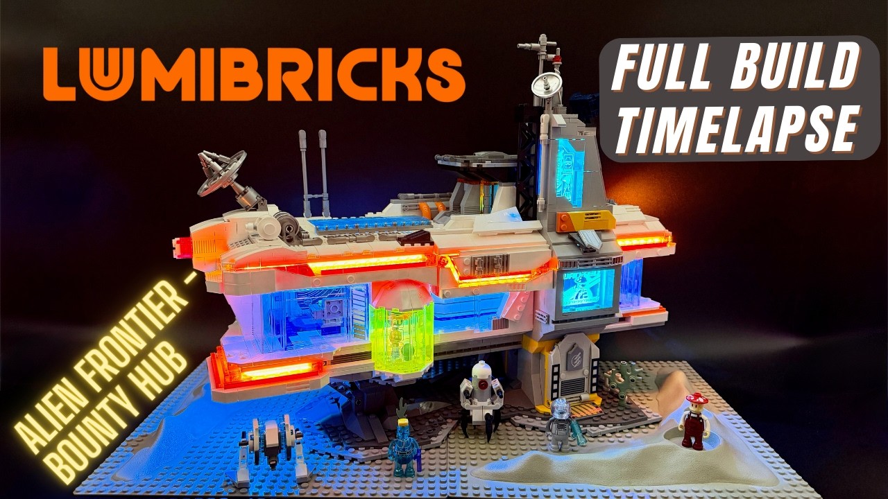 Lumibricks 20007 Alien Frontier Bounty Hub &ndash; Полное видео сборки