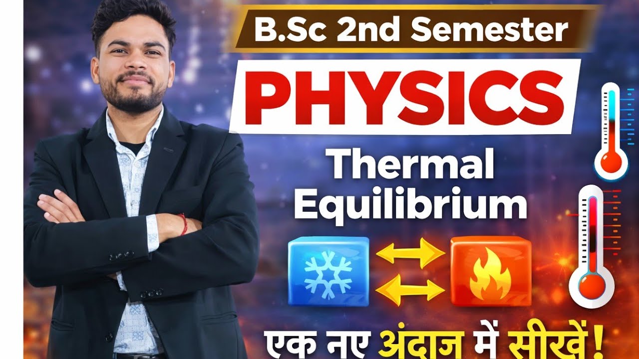 Unit–1 | Thermal equilibrium| BSc 2nd Semester Physics | 