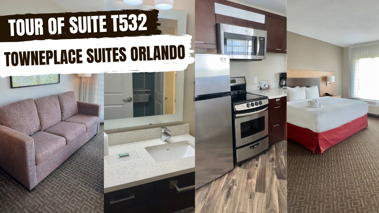 Экскурсия по SUITE T502, TOWNEPLACE Suites ORLANDO Theme Parks/Lake Buena Vista — август 2024 г.