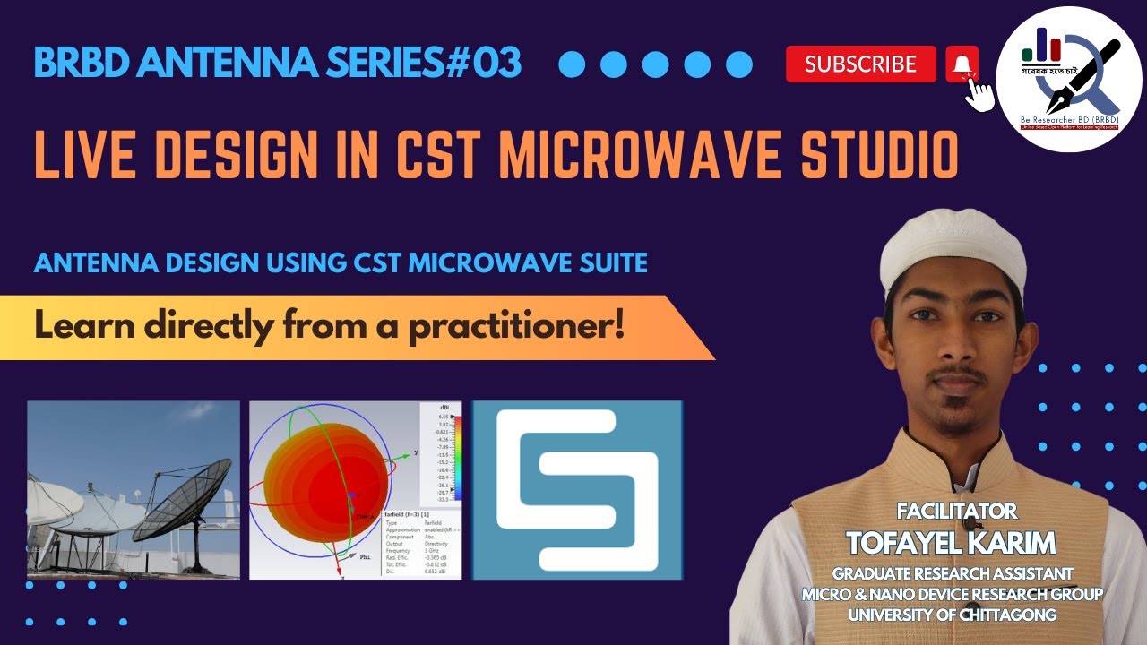Live Design of 2.4 GHz Patch Antenna on CST