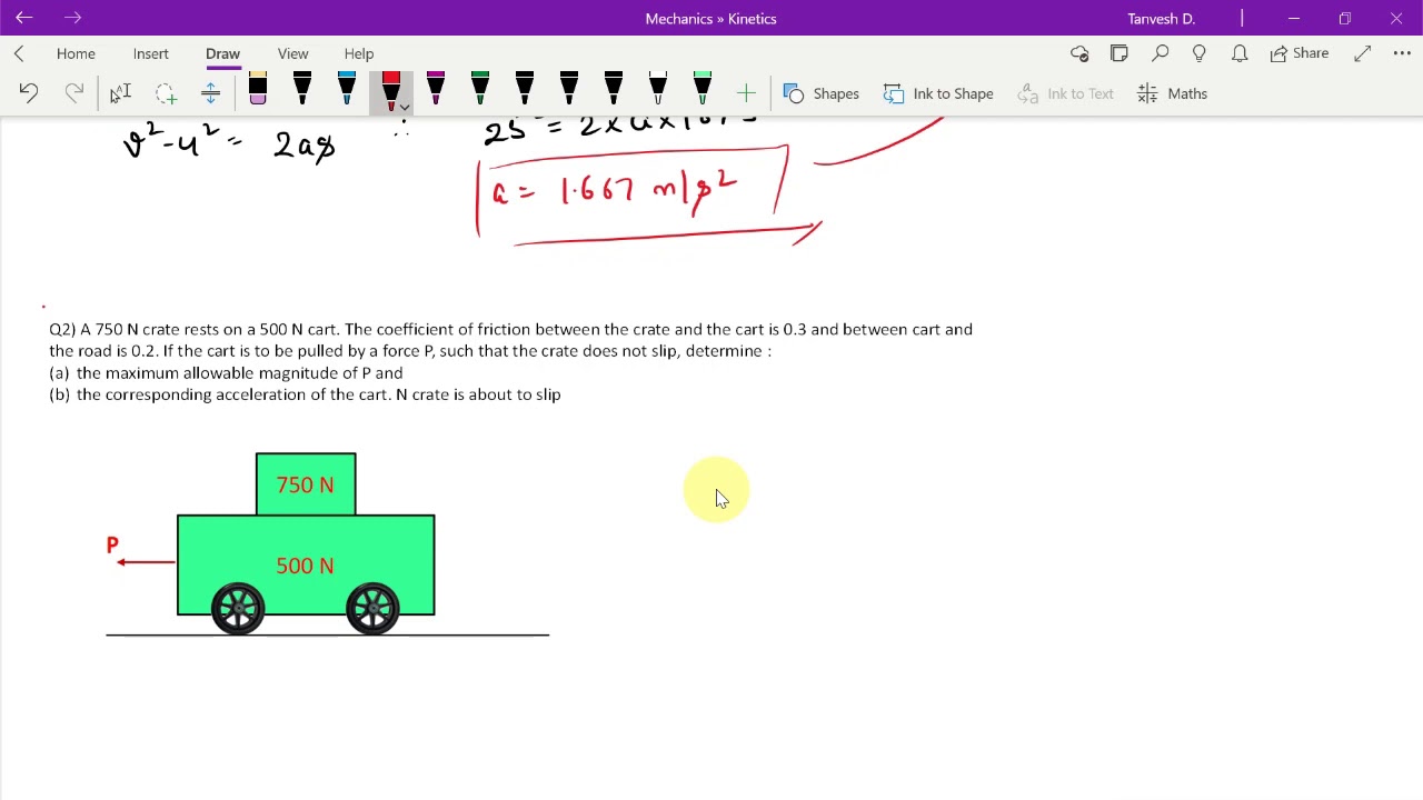 Lec 40 - D Alembert's Principle | Engineering Mechanics