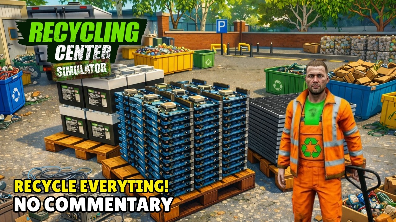 E-Waste DLC First Look! RECYCLING CENTER SIMULATOR Gameplay No Commentary LONGPLAY