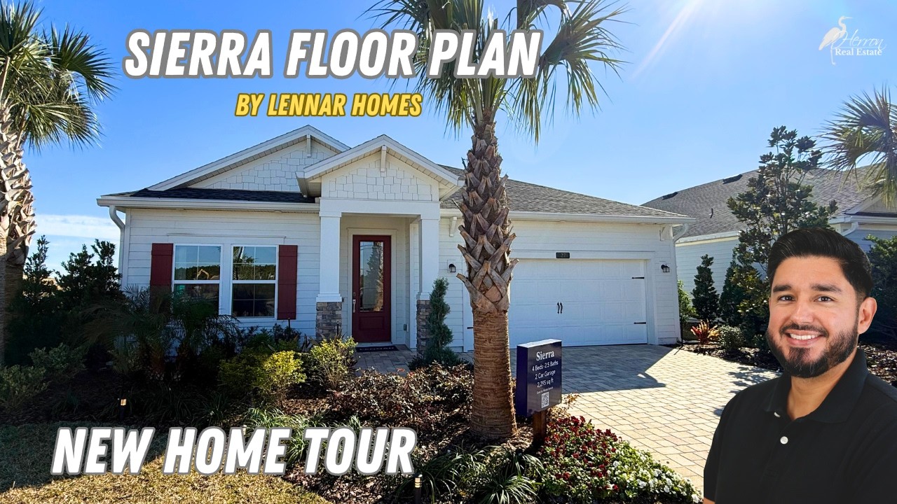ЭКСКУРСИЯ ПО НОВЫМ ДОМАМ: Sierra от Lennar | Silverleaf | Округ Сент-Джонс, Флорида