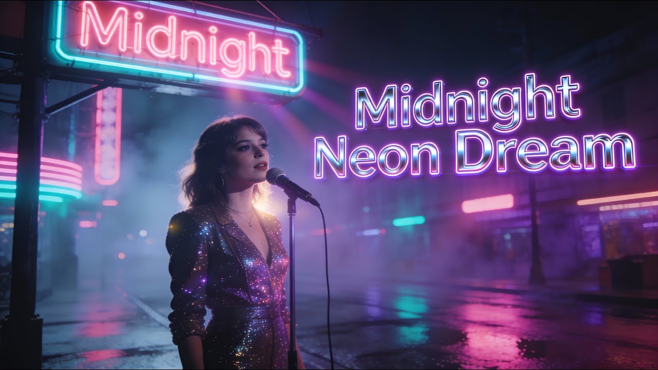 Midnight Neon Dream - Euro Disco Vibes (Lyrics)