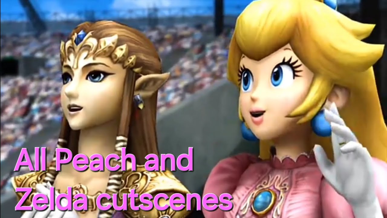 Super Smash Bros Brawl all Peach and Zelda cutscenes (Story mode)