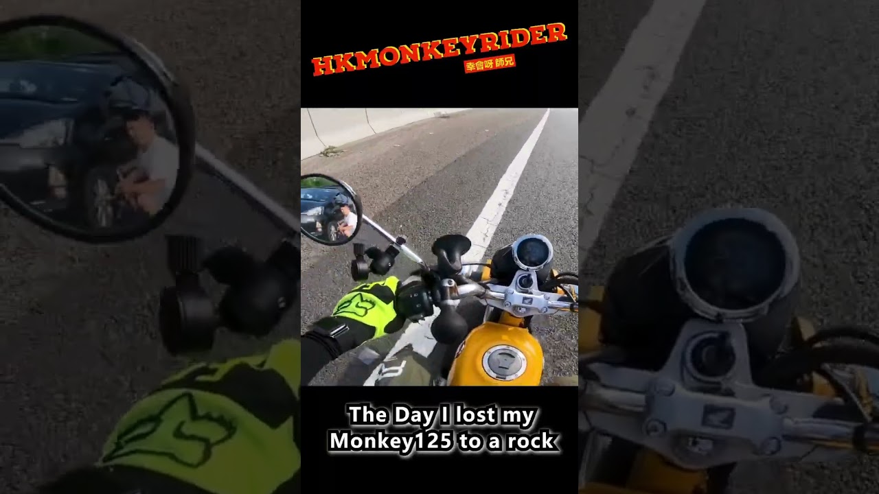 I lost my Monkey125 to a rock #bike #motorcycle #bikelife #monkey125 #monkeybike #biker #automobile