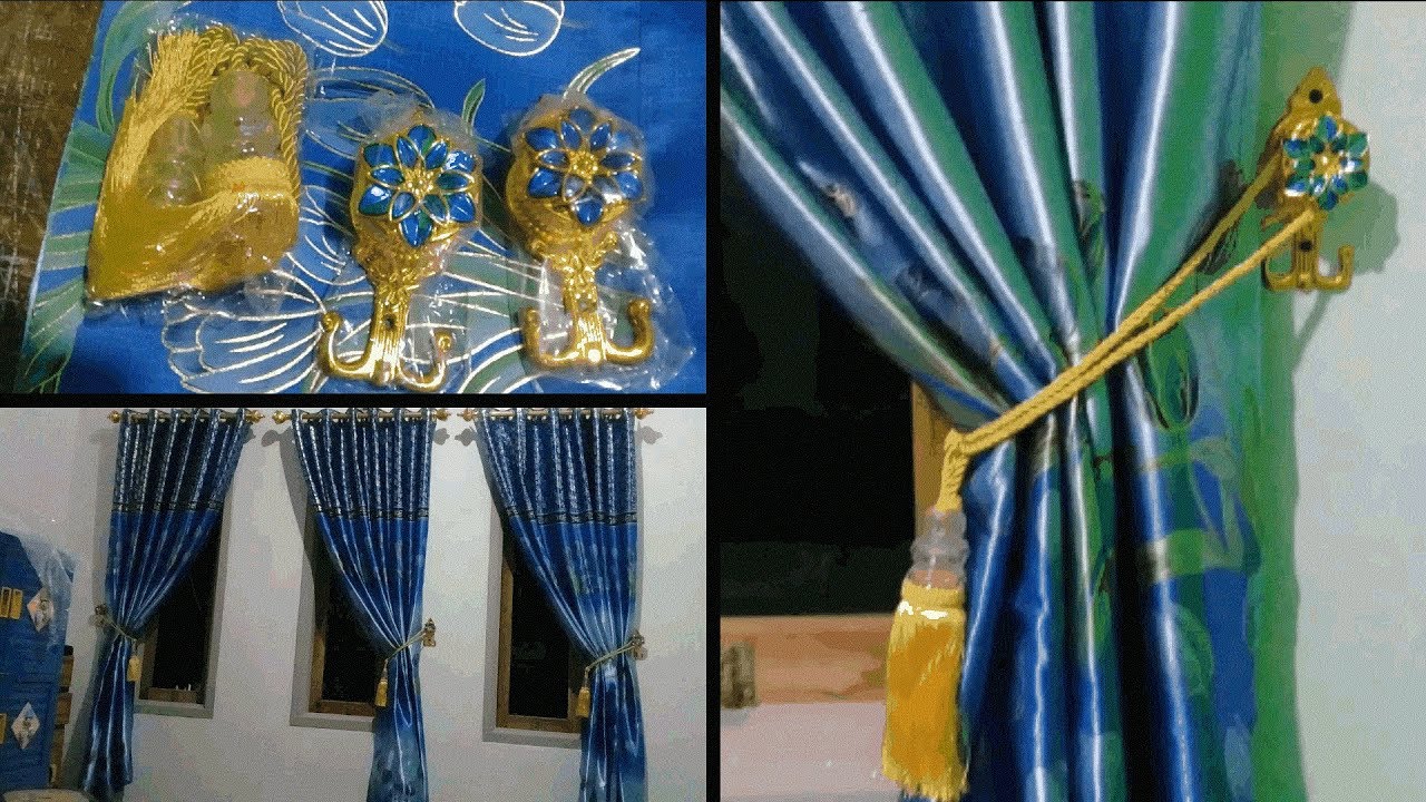 Cara Memasang Hook dan Tasel Gorden Blackout Tulip Printing Model Smokring