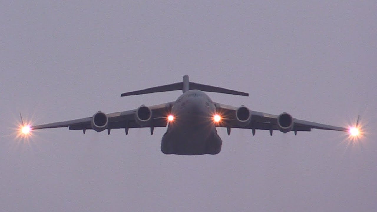 C-17 Globemaster Flyby Angel Stadium 2018