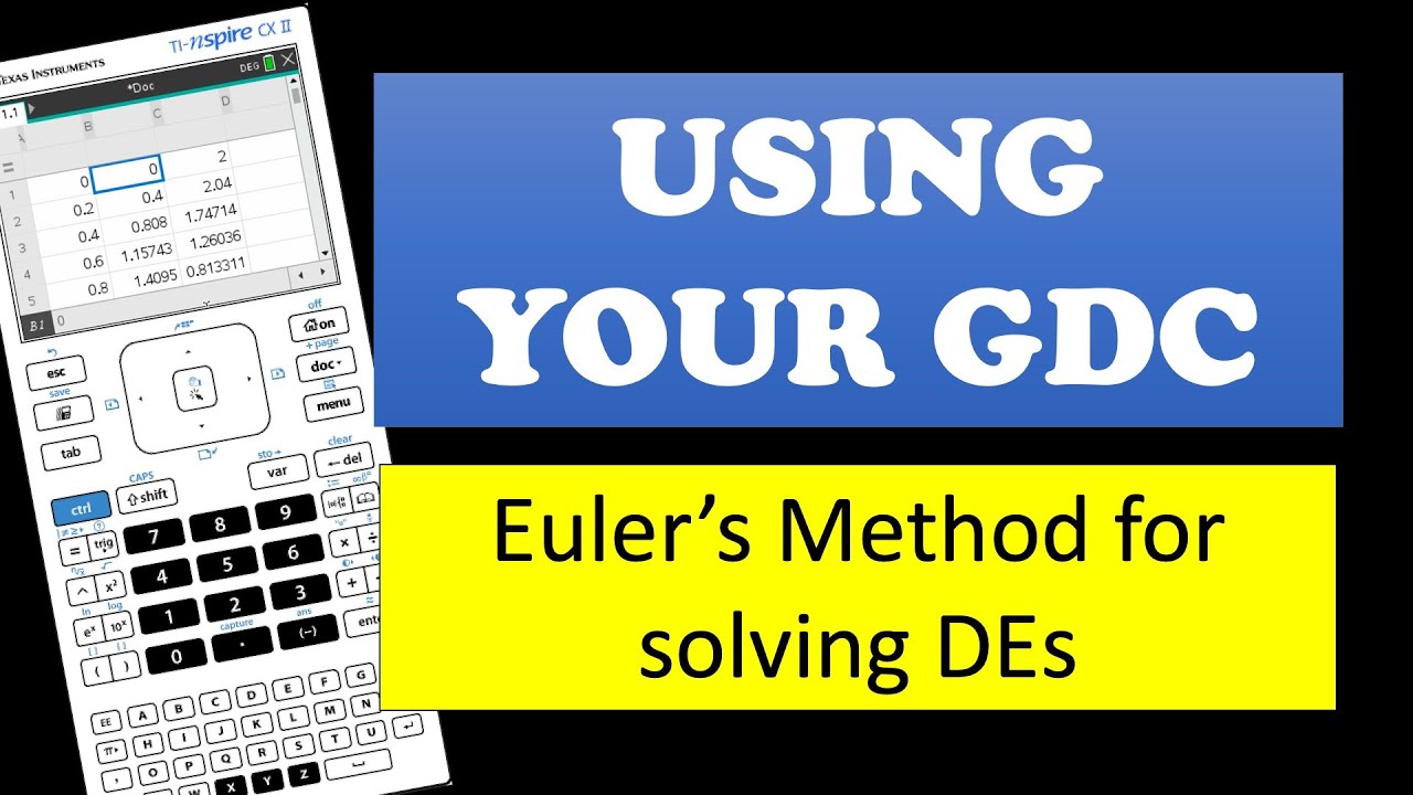 Euler's Method on the TI-Nspire