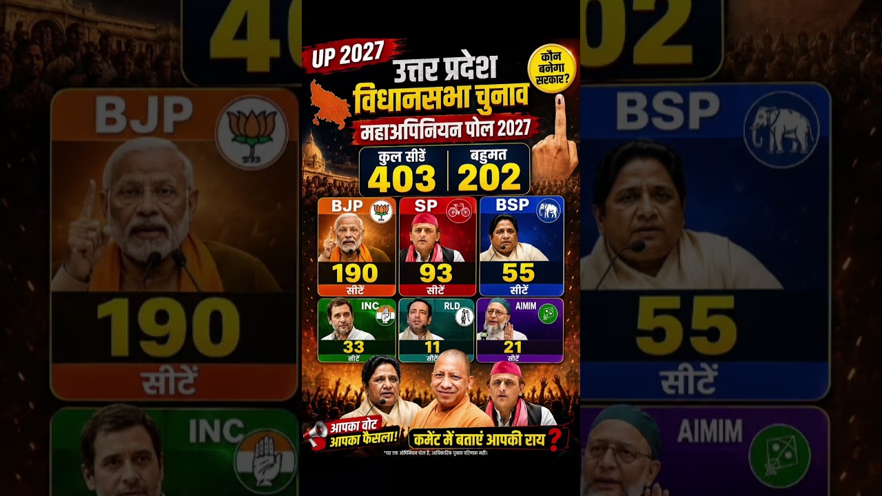 UP Vidhan Sabha Chunav 2027 Exit Poll: Know the public mood, who is winning? #uttarpradeshelection