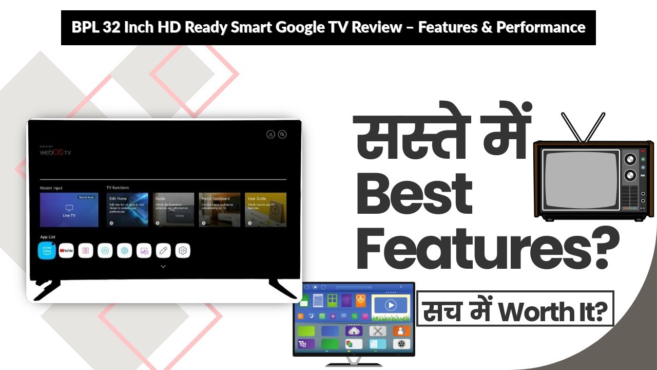 BPL 32 Inch HD Ready Smart Google TV Review – Features & Performance | Review in Hindi | Features