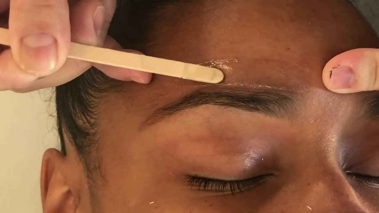 eyebrow waxing first client like thick brows , second client like high arch brows | cruise ship link