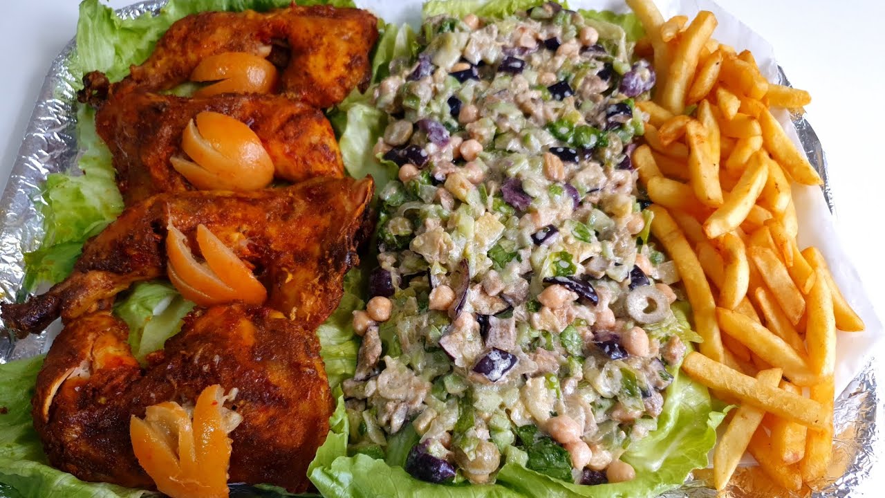 جربي الدجاج🍗 بهاد طريقة بتتبيلة مميزة حطيه بالفرن او تهناي مع سلطة الخضار🥒🍆🥬 وجبة صيفية مميزةولذيذة