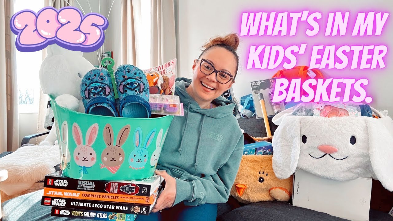 WHAT’S IN MY KIDS’ EASTER BASKET 2025 | AGES 5 & 8 | BOY & GIRL. 🐇🐣