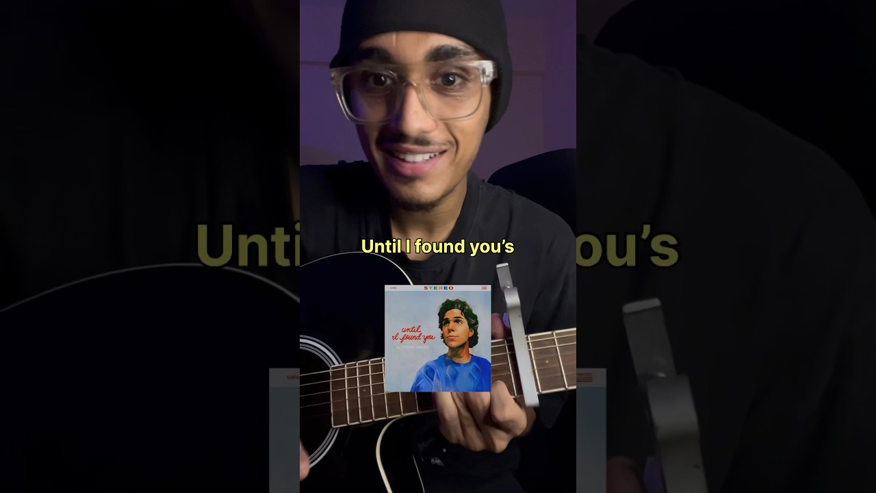 Вводный урок игры на гитаре &laquo;Until I Found You&raquo; | Легко для начинающих | Учитесь за 60 секунд #sh...