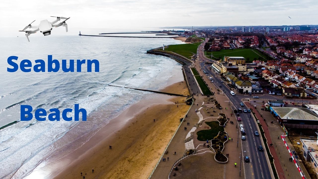 Sunderland Seaburn Beach early March 2021 - DJI MINI 2 4k