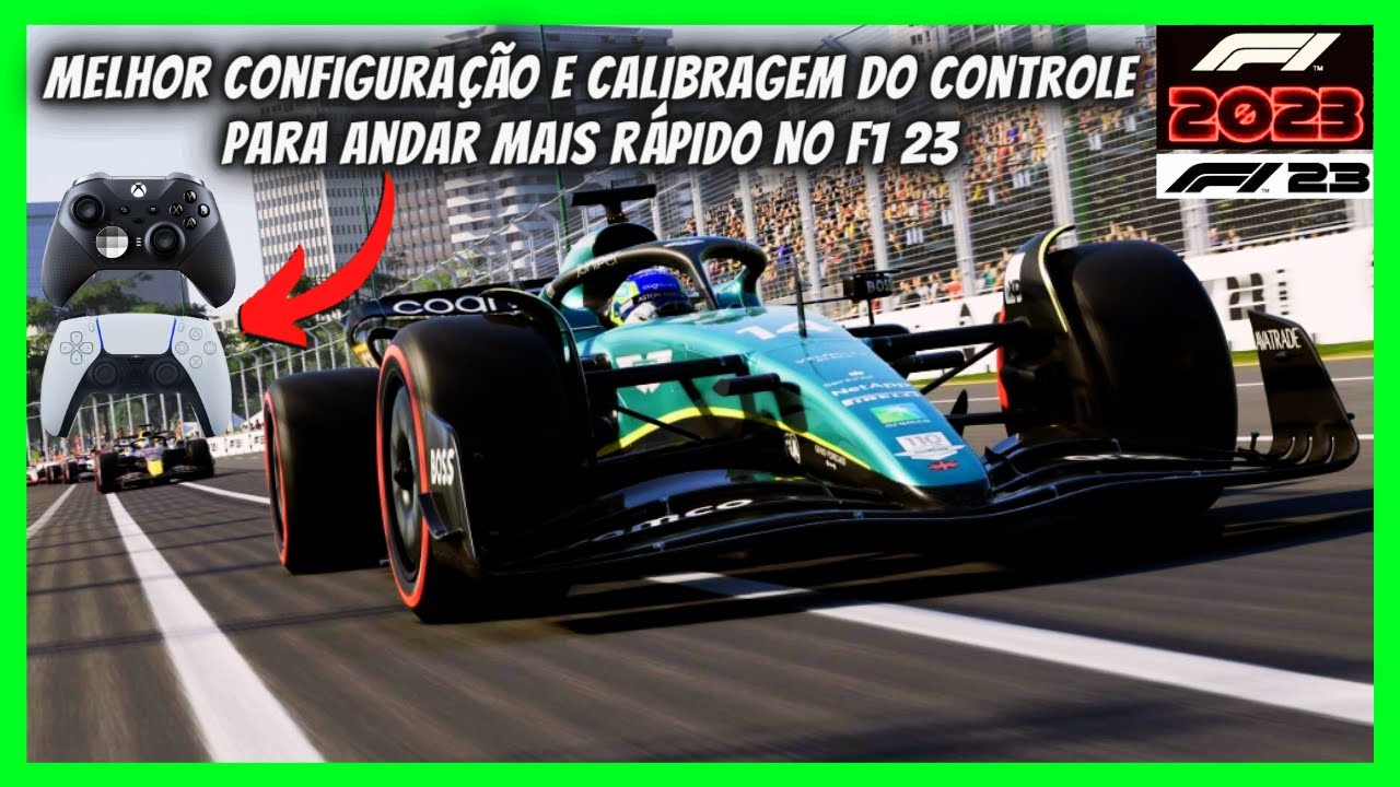 F1 23 MELHOR CONFIGURAÇÃO E CALIBRAGEM DO CONTROLE - COMO CONFIGURAR CONTROLE JOYSTICK NO F1 2023