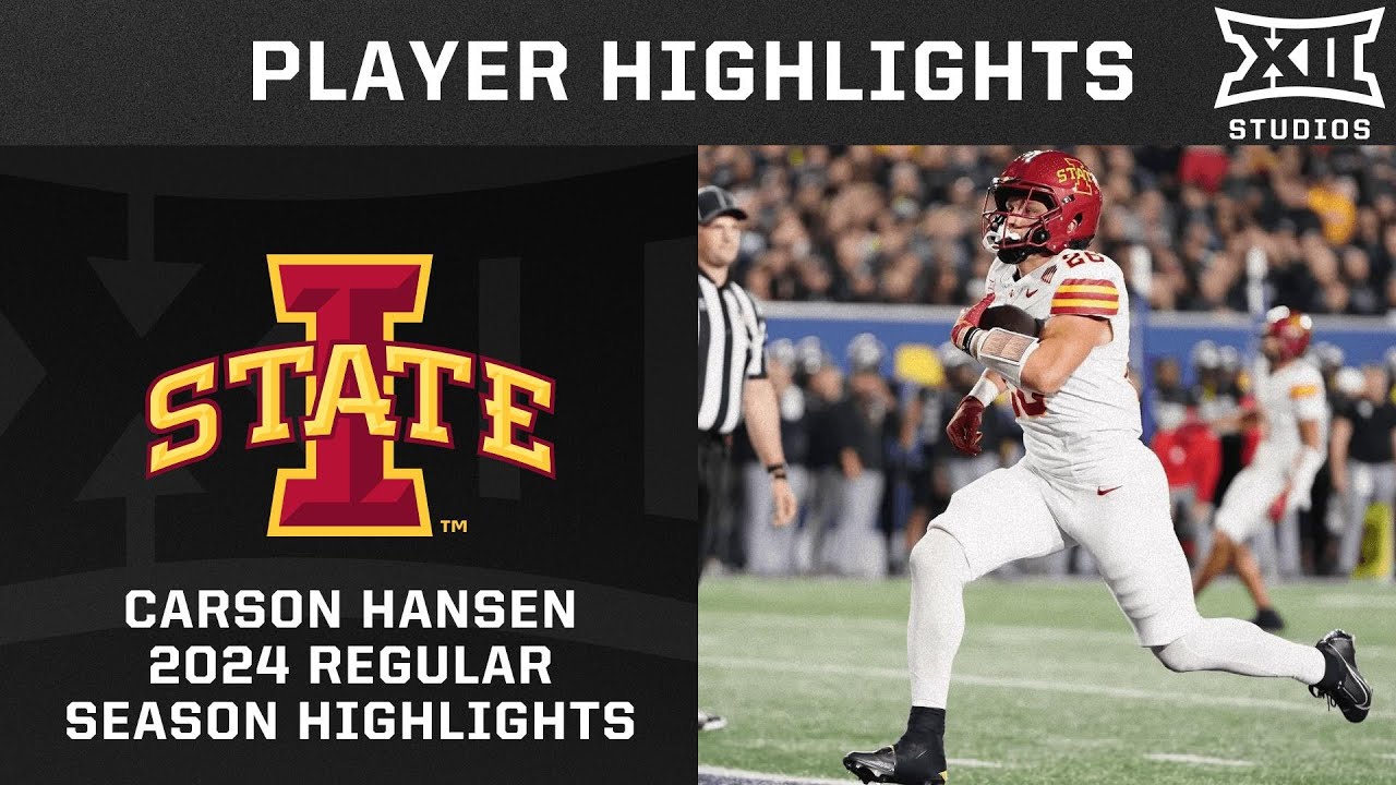 Carson Hansen 2024 Regular Season Highlights | Big 12 Football