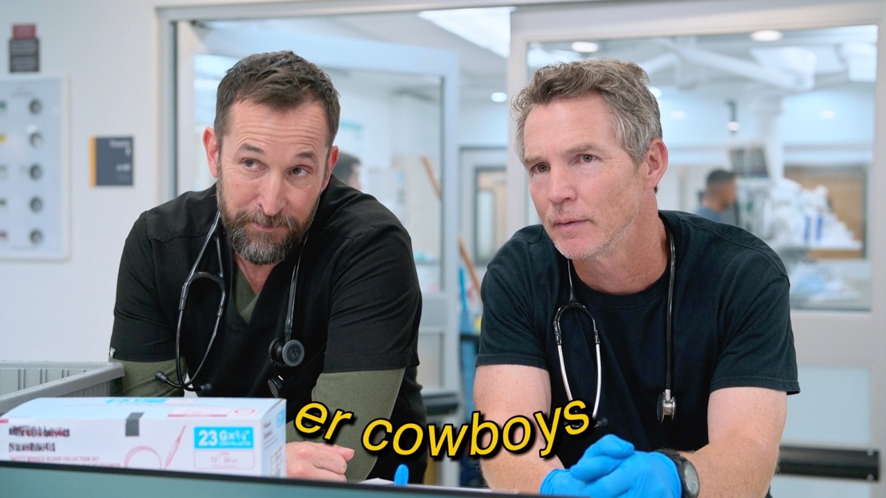 robby and abbot being er cowboys for 8 minutes straight | the pitt season 2