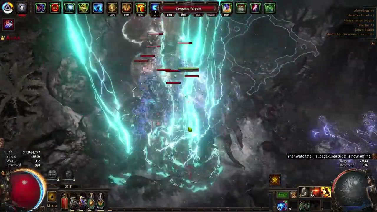 Path of Exile 3.26 - Lightning Strike Warden Tanky - T17 4 Scarab Risks