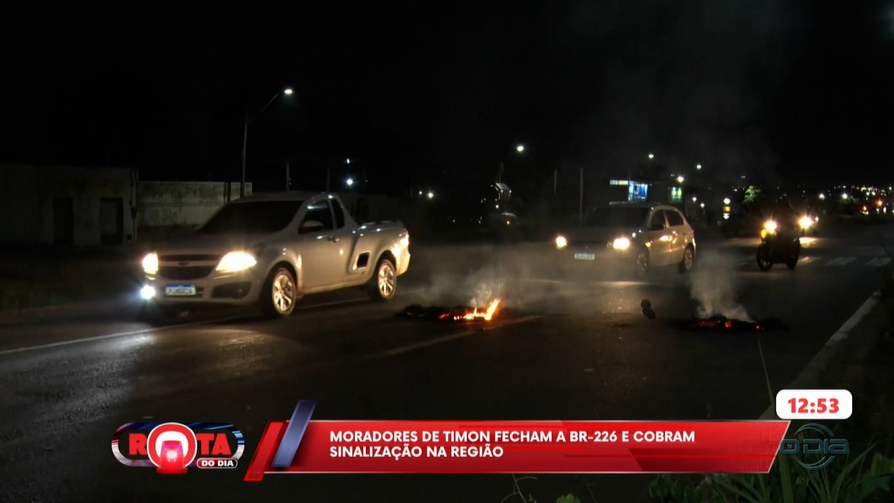 Moradores de Timon fecham a BR-226 e cobram sinalização na região 03 03 2026