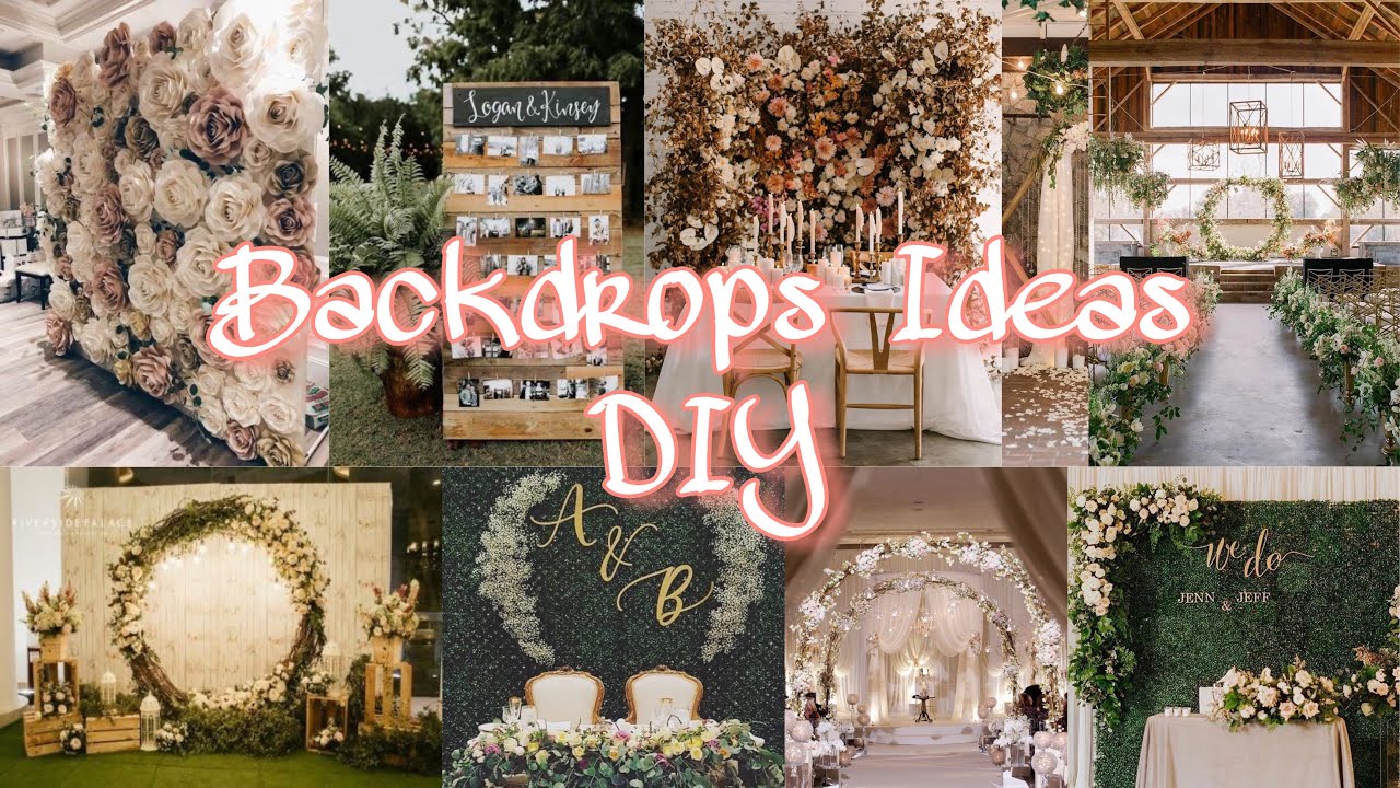 DIY BACKDROP IDEAS |wedding | debut |birthday |anniversary