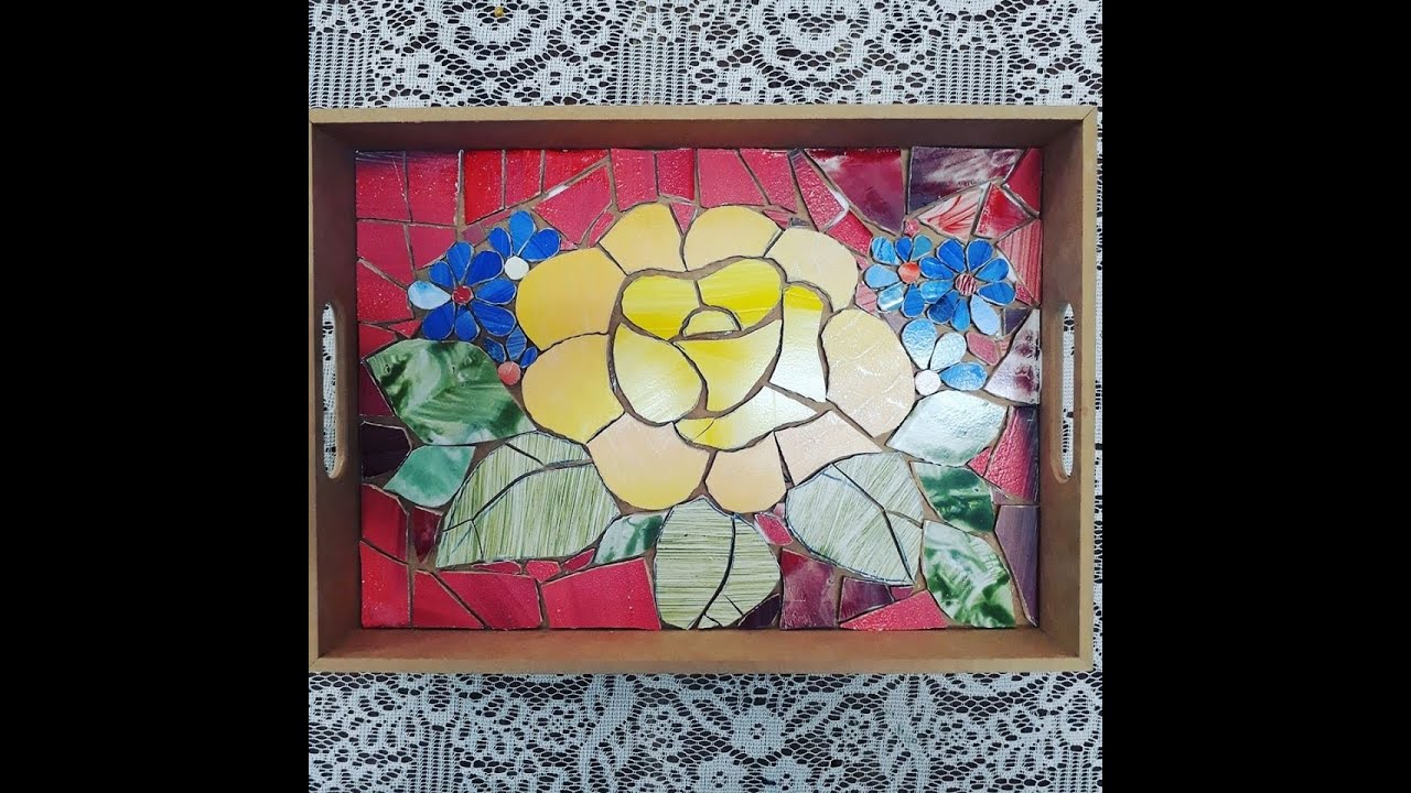 Aula de Mosaico t&eacute;cnica de andamento.