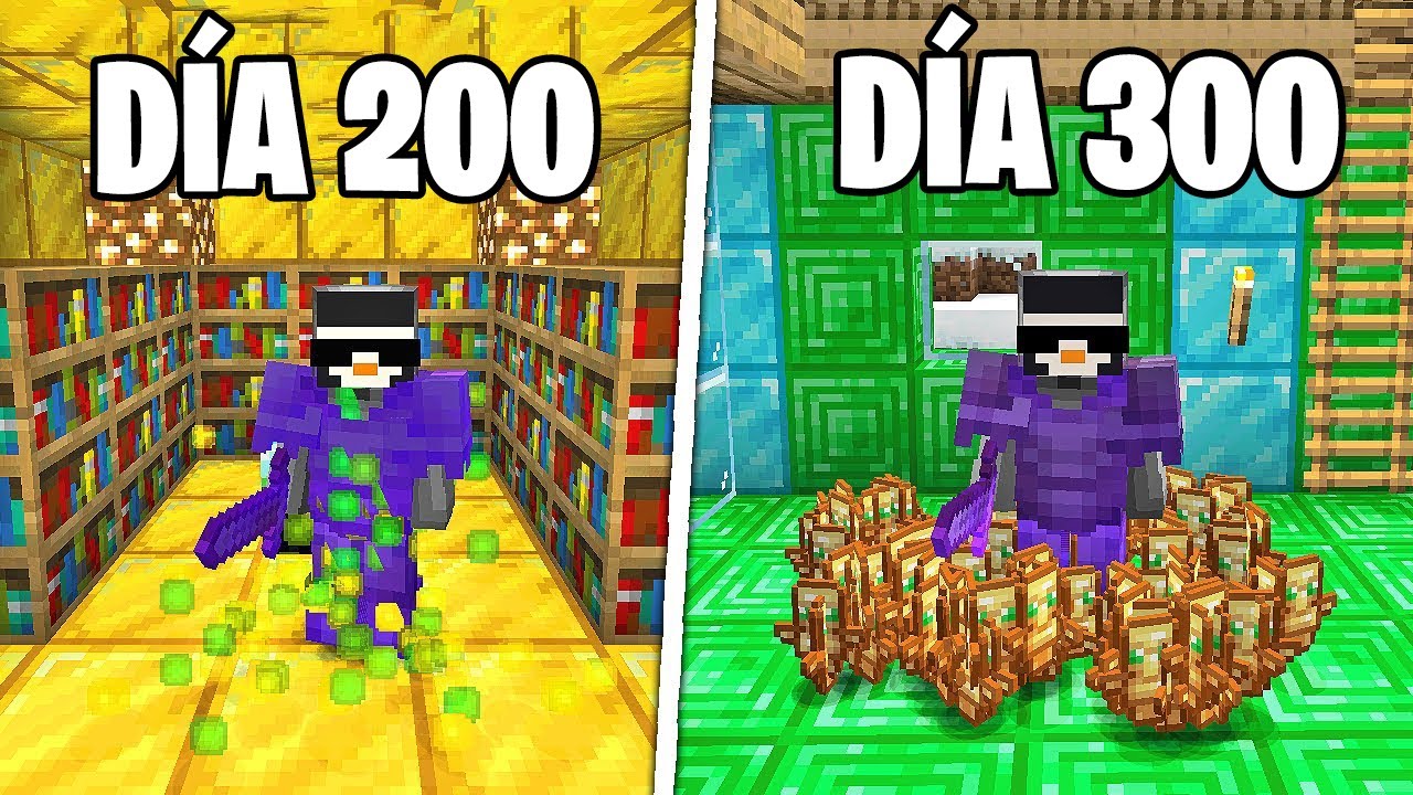 SOBREVIVÍ 300 DÍAS EN MINECRAFT HARDCORE | SB737 en Español