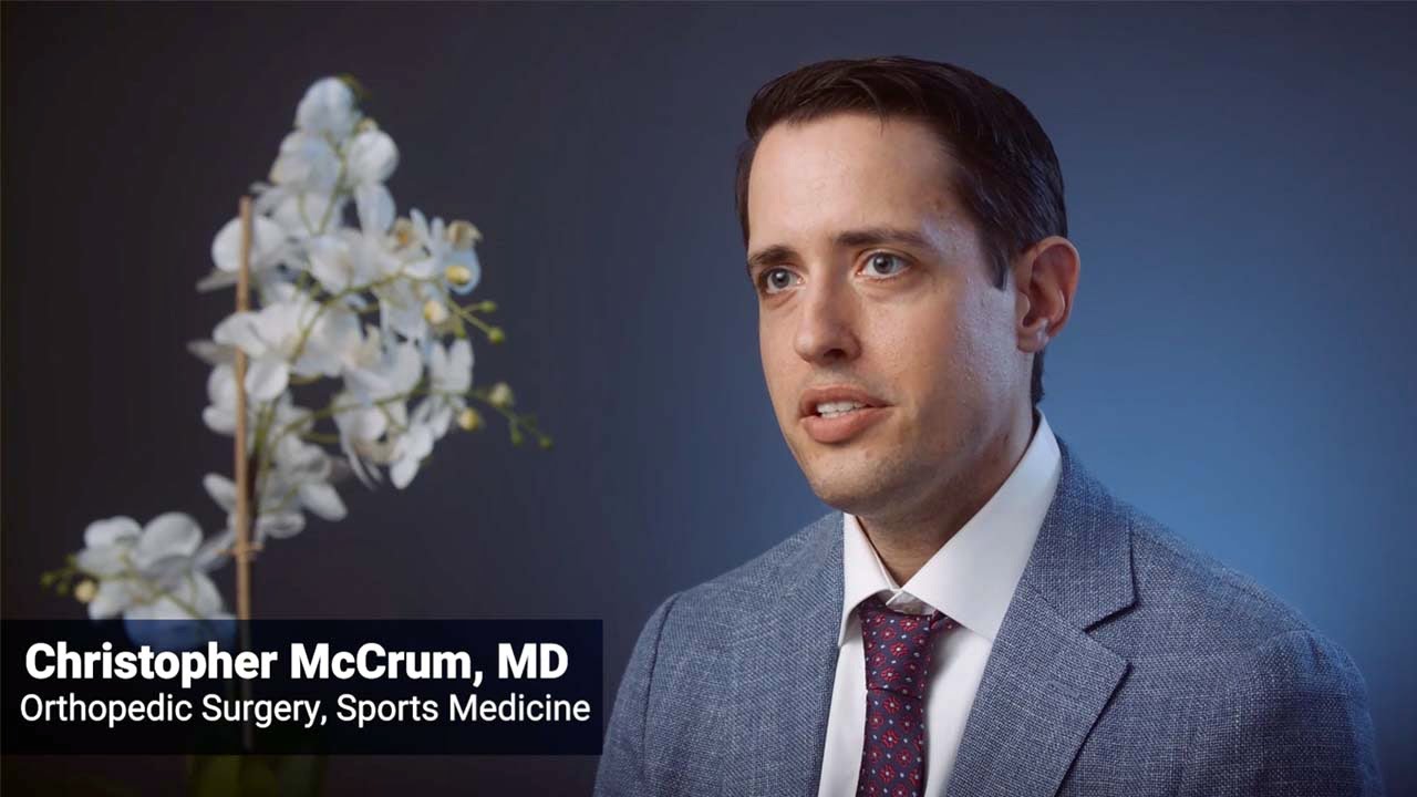 Meet Christopher McCrum, MD, Orthopedic Surgery, Sports Medicine