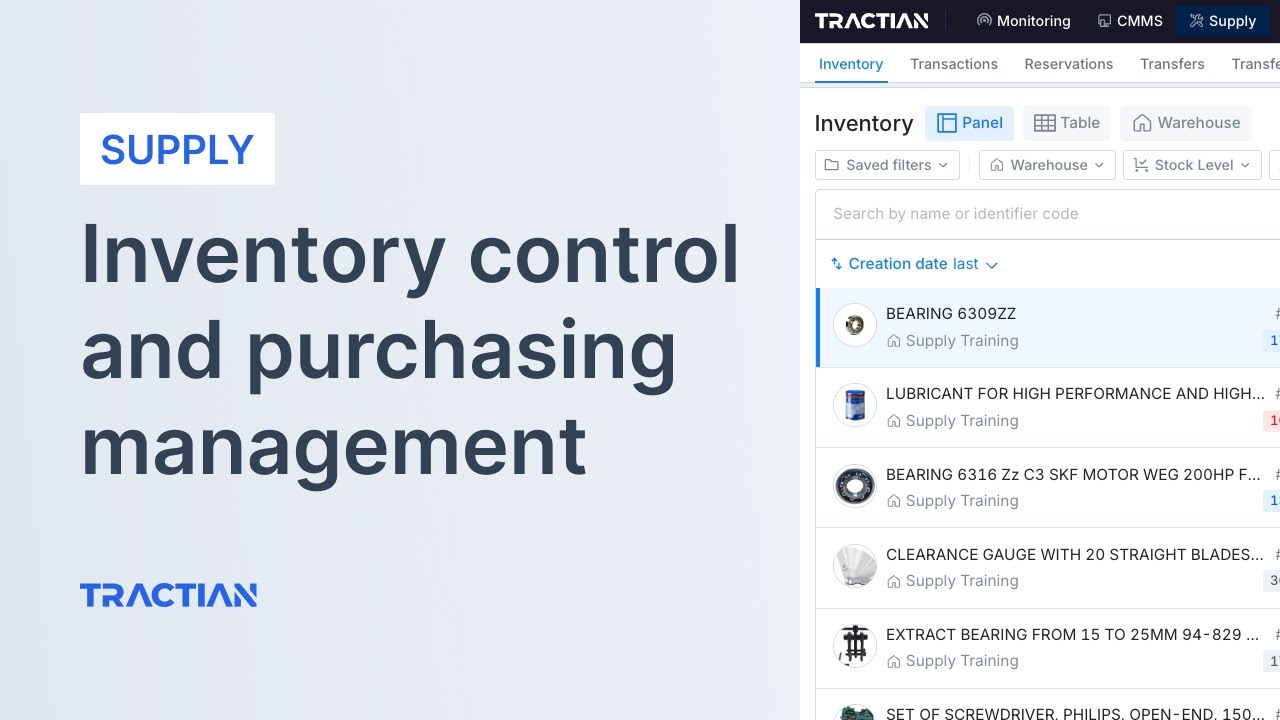 How to upgrade your Inventory Control and Purchasing Management with Tractian