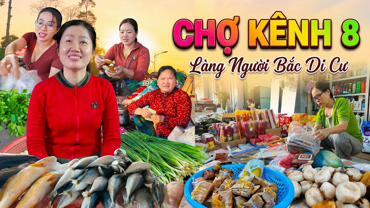 Khám Phá Làng Người Bắc Di Cư 1954 | Ẩm Thực Miệt Vườn Chợ Kênh 8, Tân Hiệp, Kiên Giang