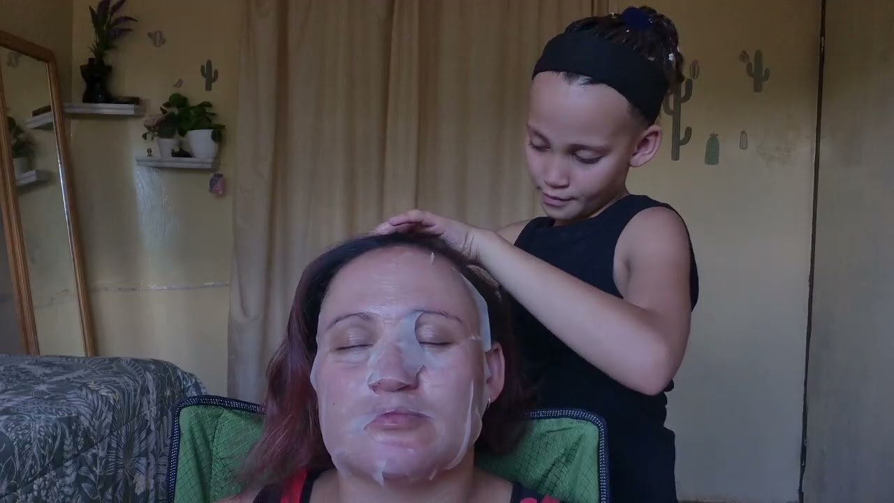 Relaxing Skin Care ritual with Mom and Skylar 🩷 / Come relax and enjoy with us 🫶🏻
