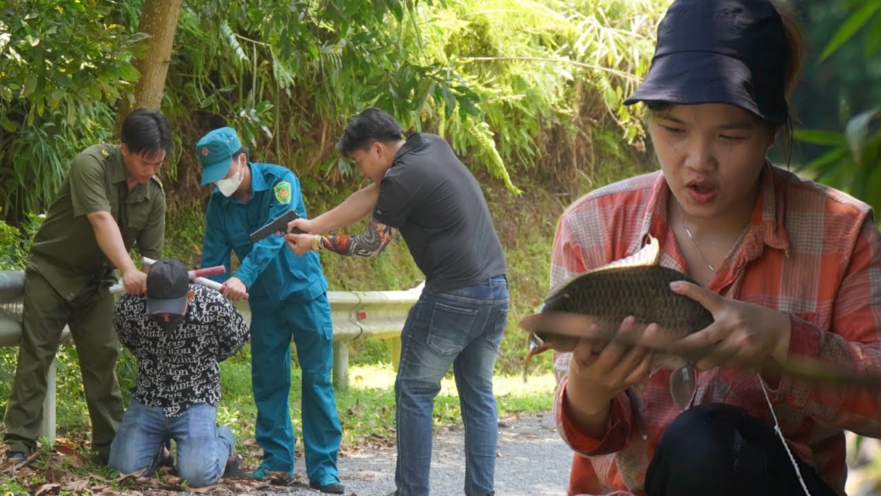 Huong fishes to sell at the market, Jon and his teammates catch the cunning robber.