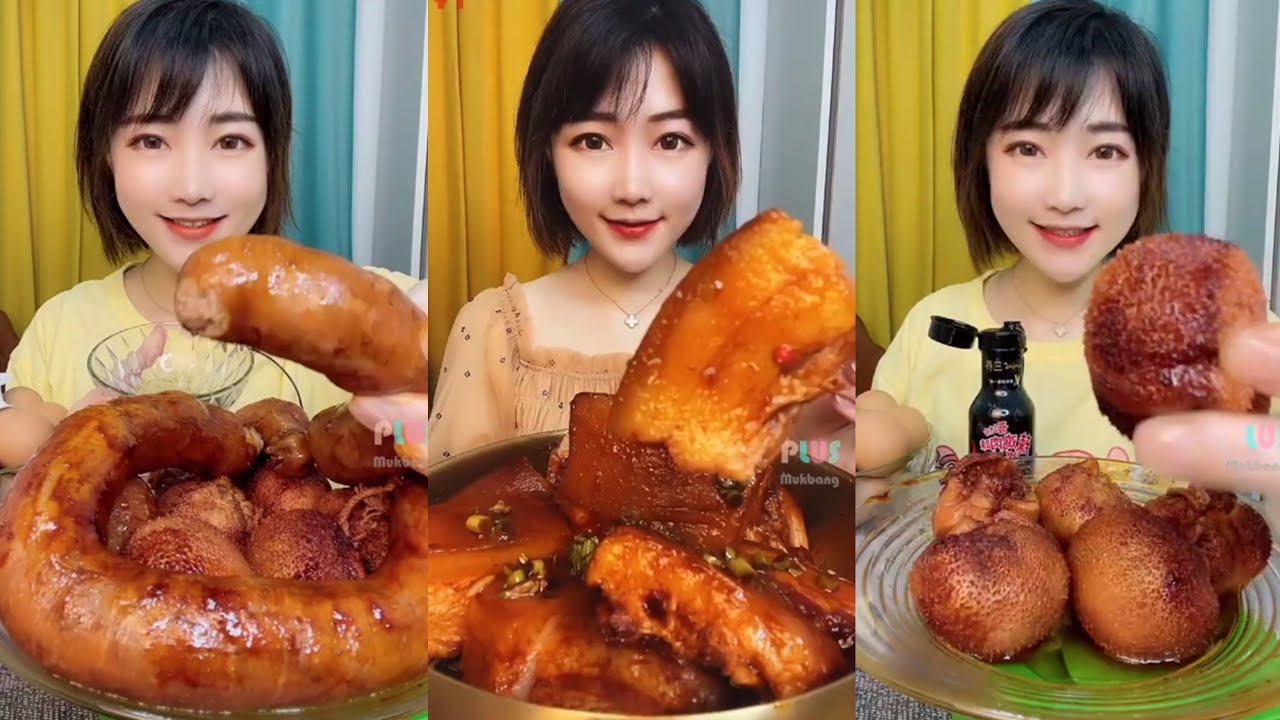 ASMR, Mukbang Chinese food eating show, [YlYI] 이이 먹방, asmr먹방, 양창소세지, 양뇌, 홍소육, 中國モッパン, 吃播
