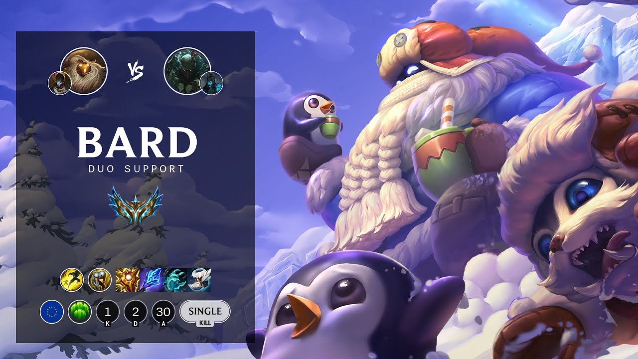 Bard Support vs Pyke - EUW Challenger Patch 12.12